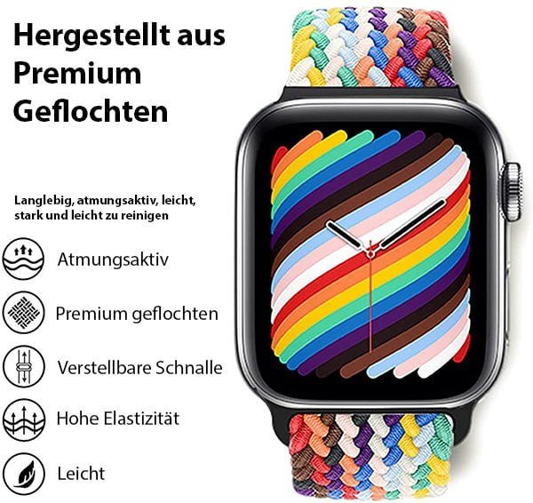 Regenbogenfarbenes Nylon