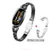 schwarzes und silbernes Armband