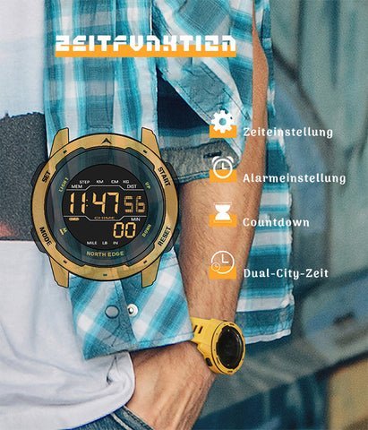 NORTH EDGE Herren Digitaluhr