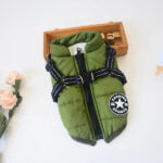 Waterproof Dog Winter Jacket With Harness
