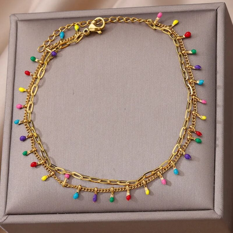 Color Splash Boho Anklet